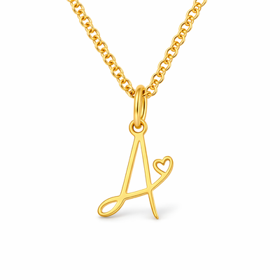Collar con Inicial Corazón