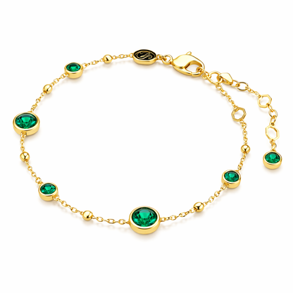 Pulsera Delicada Esmeralda