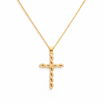 Kierretty kristalliristikaulakoru