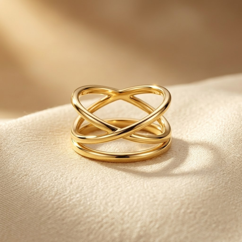Anillo Envolvente Minimalista de Oro